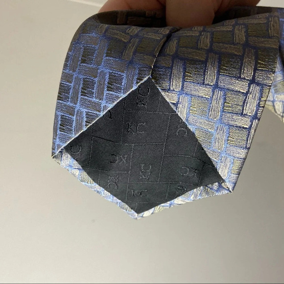 100% SILK NECK TIES LOT OF 3 W/HANGER MIX BRAND STAFFORD JAY JACOBS KENNETH COLE - Picture 6 of 11